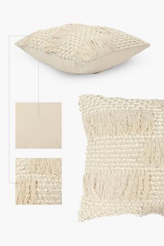 Premium Textured Dale Feather Scatter Cushion, 60x60cm