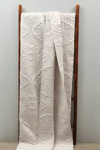 Embroidered Satin Quilt