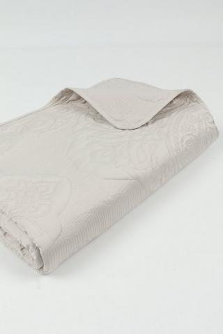 Embroidered Satin Quilt
