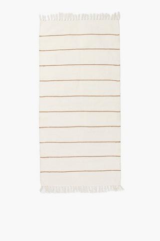 Woven Stripe Rug, 70x140cm