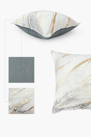 Premium Printed Marble Scatter Cushion, 60x60cm