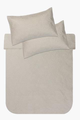 3 Piece Soft Touch Plain Embossed Quilt