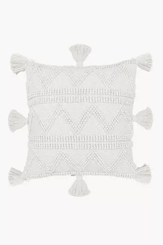 Premium Textured Lily Feather Scatter Cushion, 60x60cm