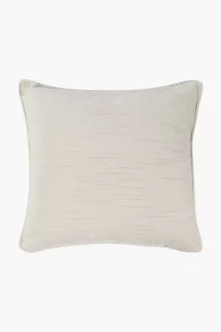Premium Chenille Ribbed Feather Scatter Cushion, 60x60cm