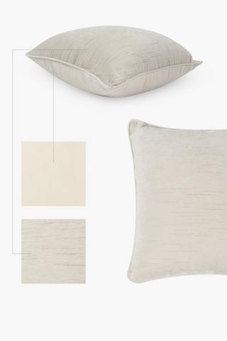 Premium Chenille Ribbed Feather Scatter Cushion, 60x60cm