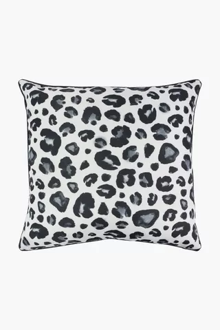 Premium Printed Leopard Feather Scatter Cushion, 60x60cm