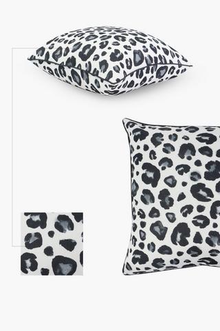 Premium Printed Leopard Feather Scatter Cushion, 60x60cm
