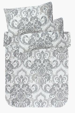 3 Piece Soft Touch Classic Damask Quilt, 200x220cm