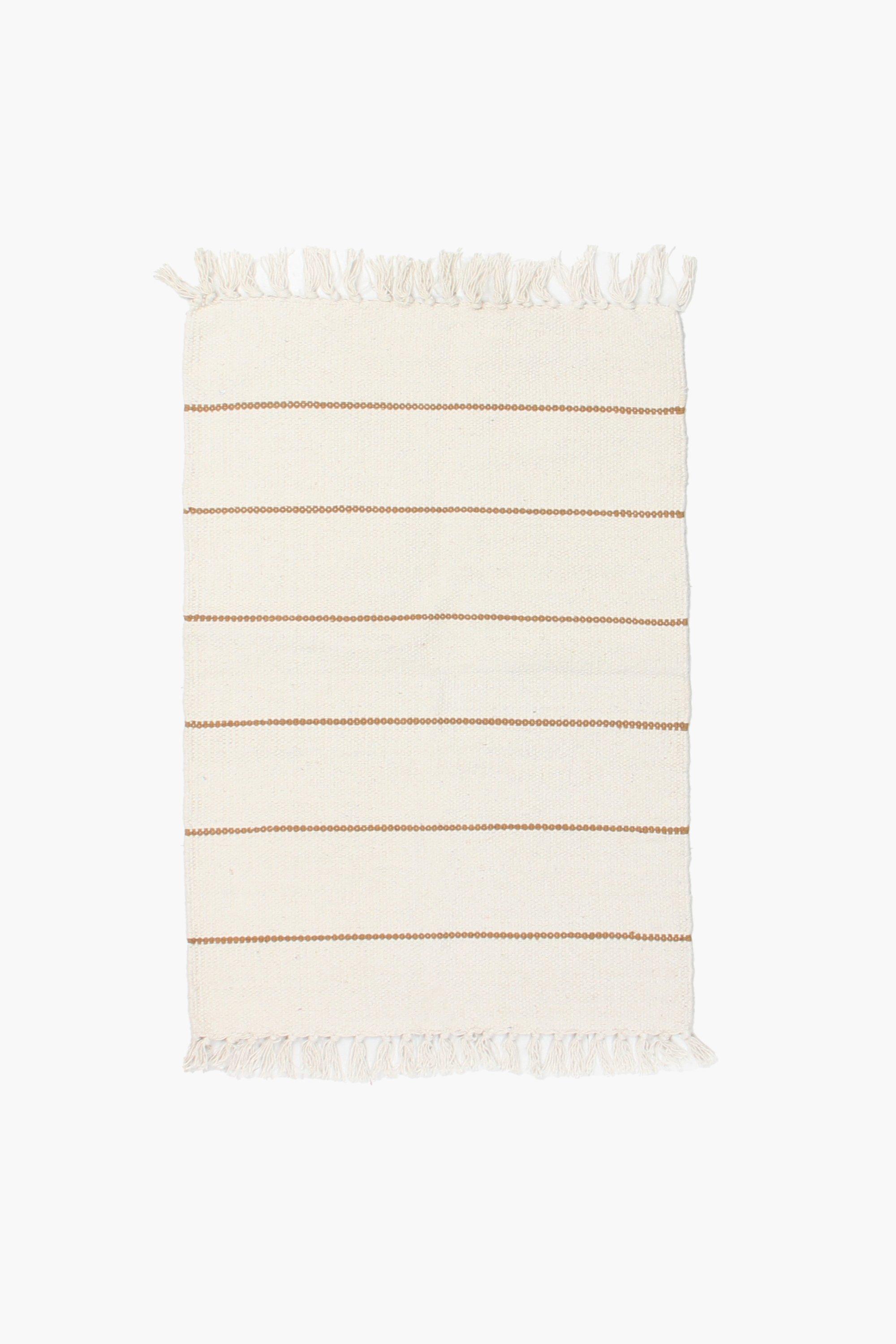 Woven Stripe Rug, 50x80cm