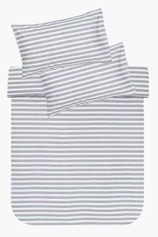 Premium Cotton Stripe Duvet Cover Set