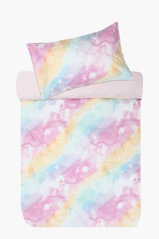 Soft Touch Kiara Unicorn Reversible Duvet Cover Set
