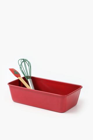 Festive 3 Piece Loaf Pan Set