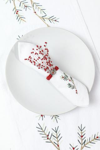 Festive Embroidered Table Runner