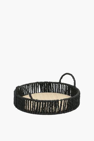 Sina Wooden Round Tray, Small
