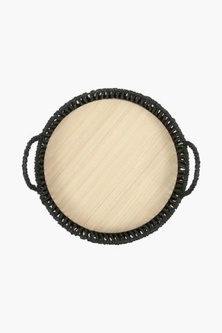 Sina Wooden Round Tray, Small