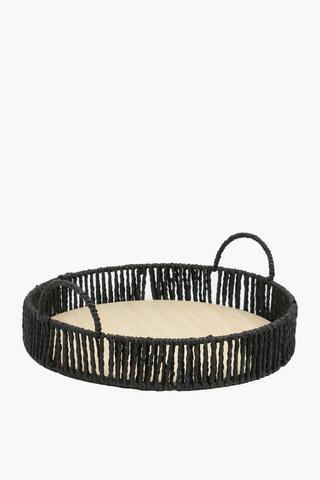 Sina Wooden Round Tray, Large