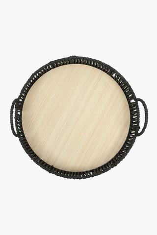 Sina Wooden Round Tray, Large