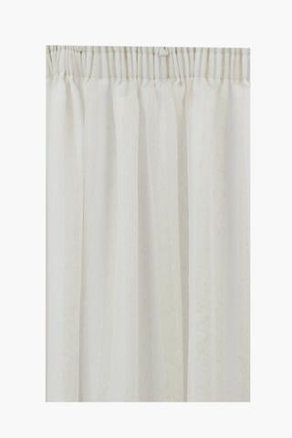 Slub Linen Look Textured Taped Curtain, 230x218cm
