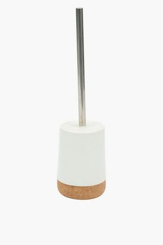 Cork And Ceramic Toilet Brush