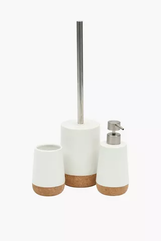 Cork And Ceramic Toilet Brush