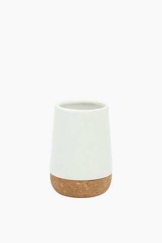 Cork And Ceramic Bath Tumbler