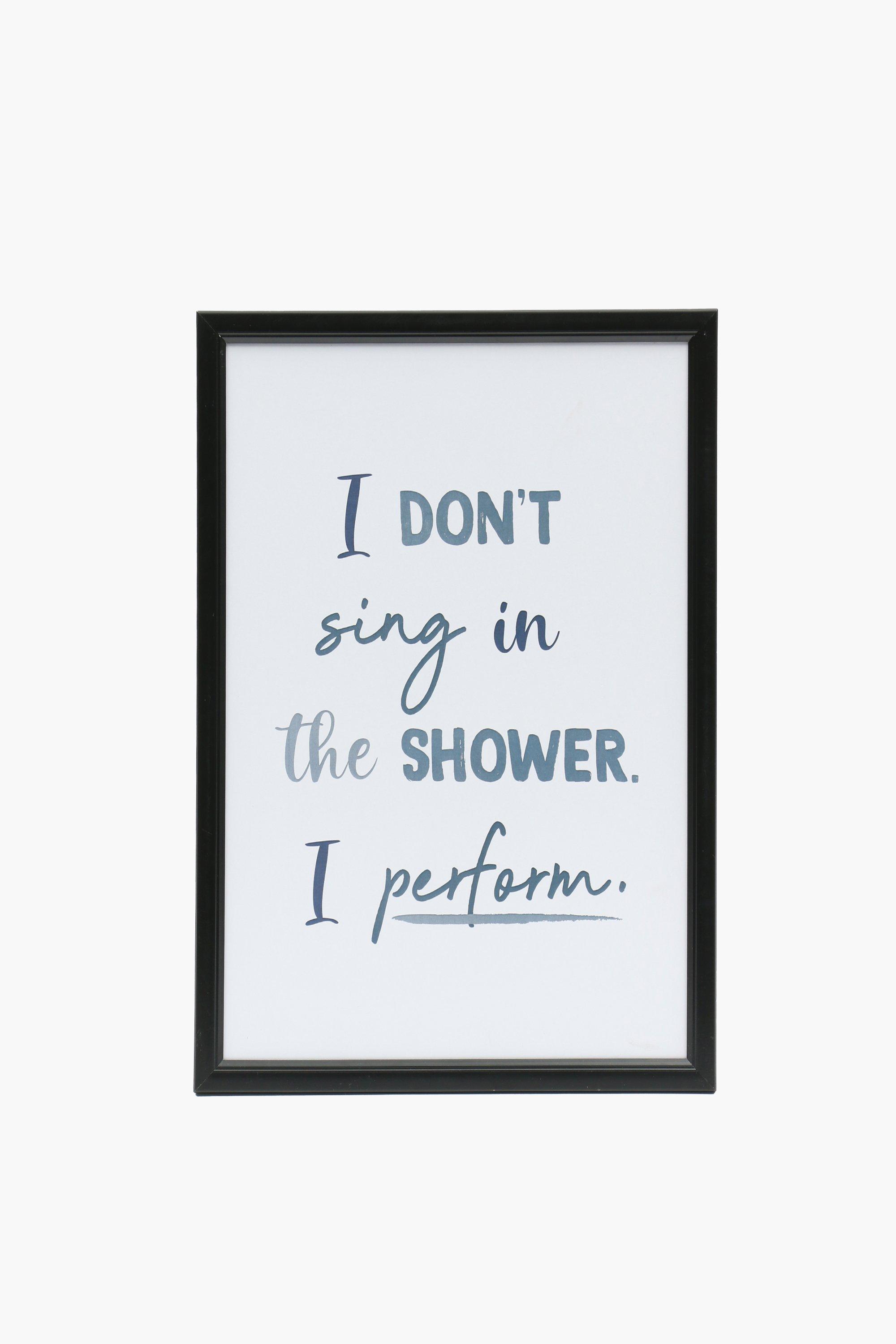 Framed Novelty Script, 30x40cm