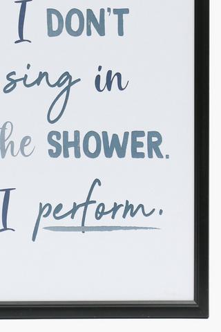 Framed Novelty Script, 30x40cm