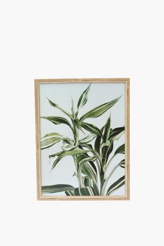 Red Leaf Framed canvas