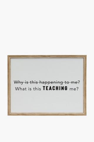 Framed Teaching Script, 30x40cm
