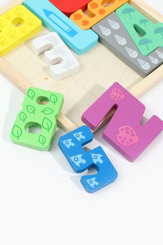 Educational Wooden Numbers Puzzle