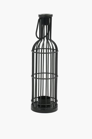 Bottle Cage Lantern, 36cm
