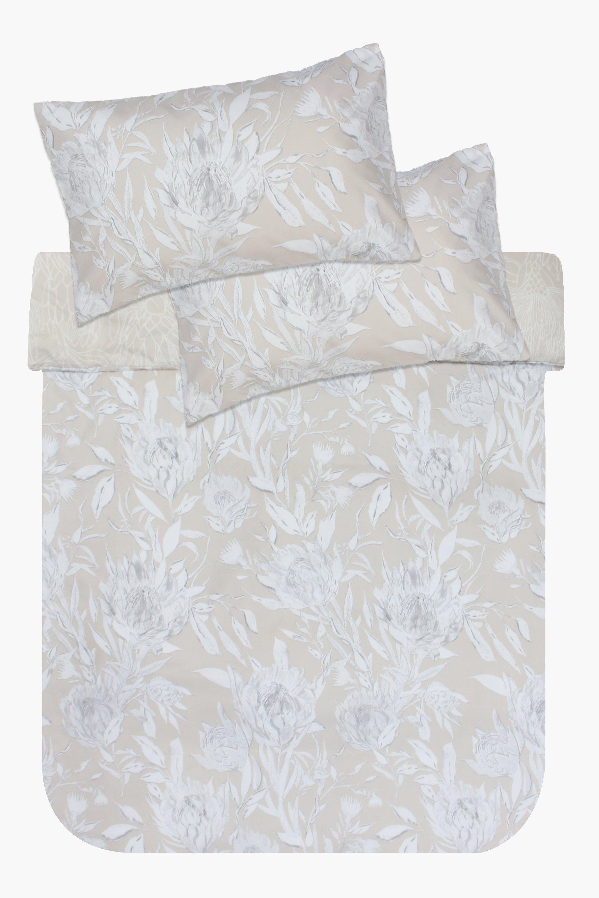Soft Touch Floral Protea Duvet Cover Set