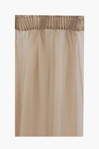 Sheer Voile Taped Curtain, 290x250cm
