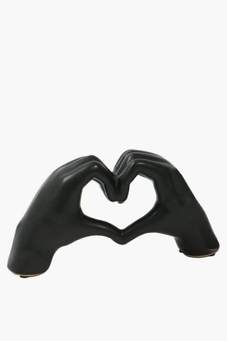 Heart Hands Statue, 25x13cm
