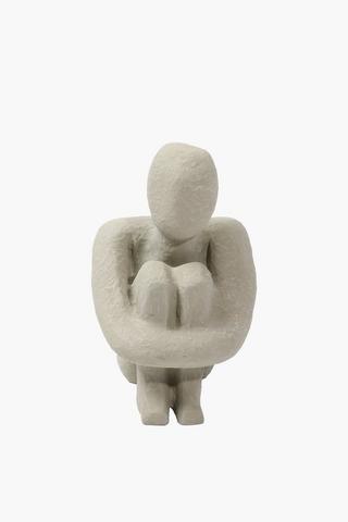 Knee Hug Statue, 33x49cm