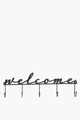 Welcome Wall Hook, 5x15cm