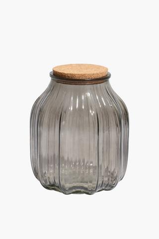 Tinted Glass Cookie Jar