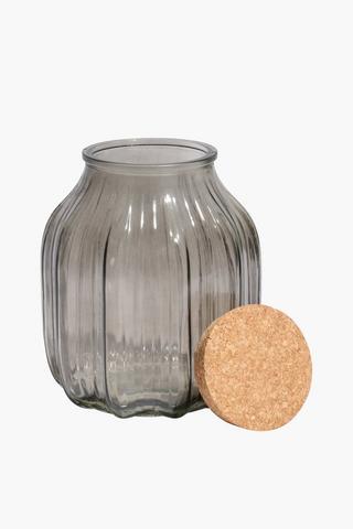 Tinted Glass Cookie Jar