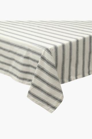 Riviera Stripe Cotton Tablecloth, 135x230cm