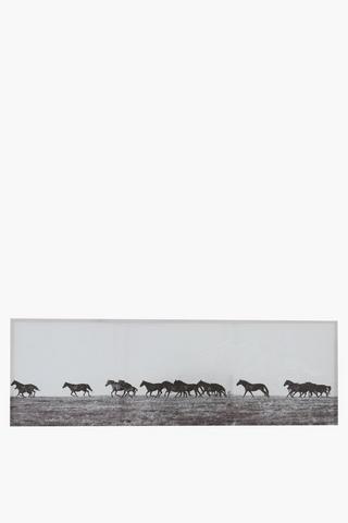 Horse Herd Canvas, 45x135cm