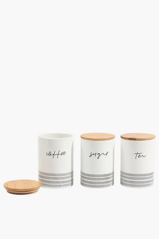 Set Of 3 Dakota Canister Set