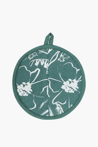 Floral Printed Cotton Pot Holder