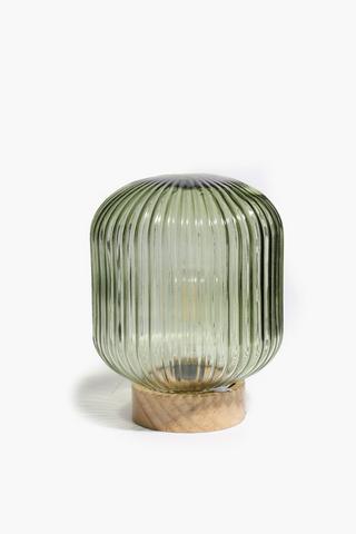 Ribbed Bulb Glass Led Lamp
