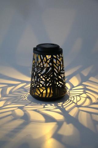Solar Floral Punch Lantern, 18cm