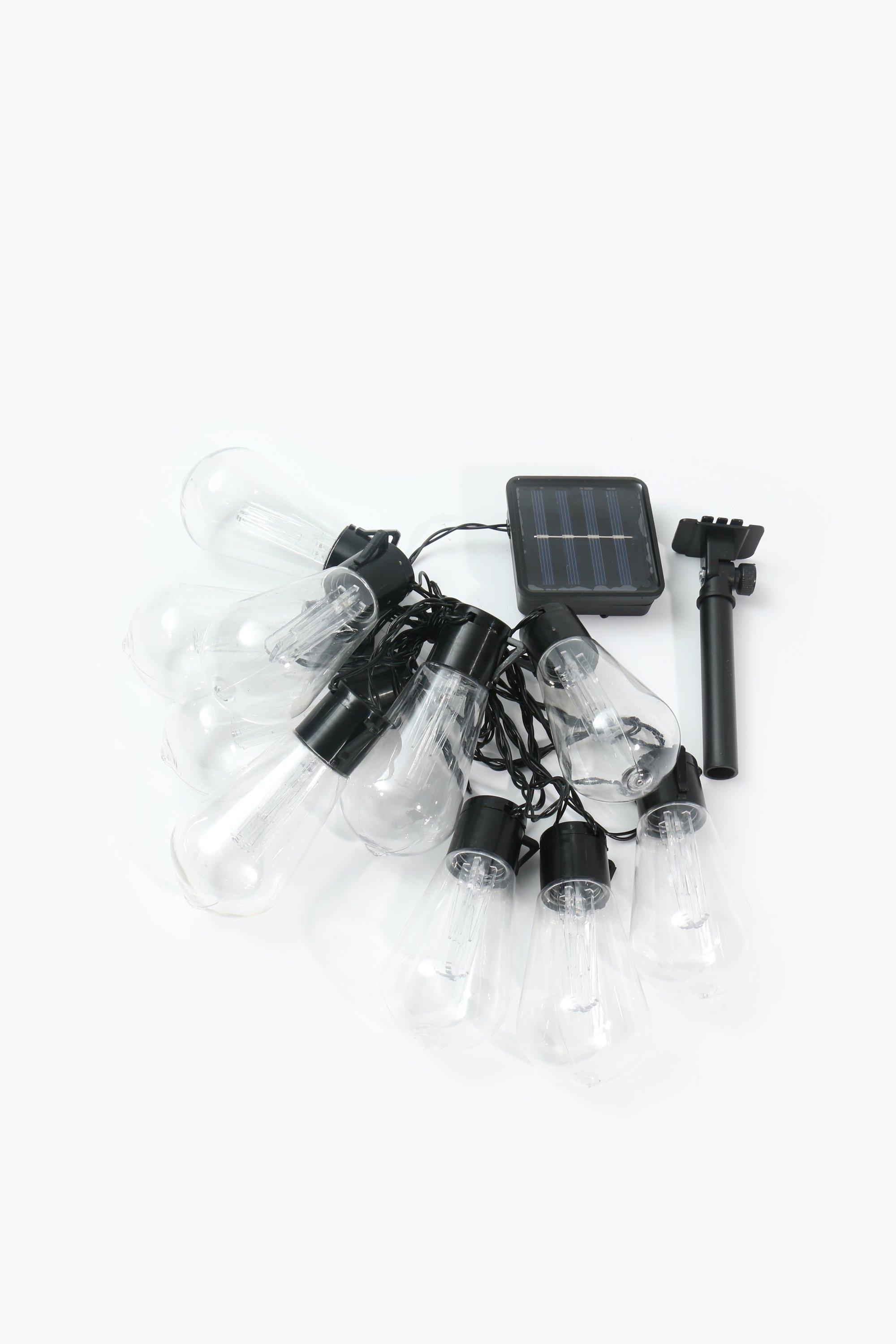 Solar String Bulb Lights, 2m