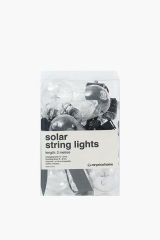 Solar String Bulb Lights, 2m
