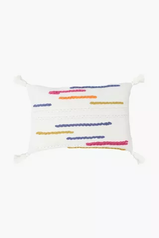 Textured Azzura Lines Scatter Cushion, 40x60cm