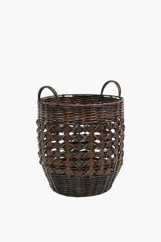 Natural Woven Basket, Medium 33cm Round