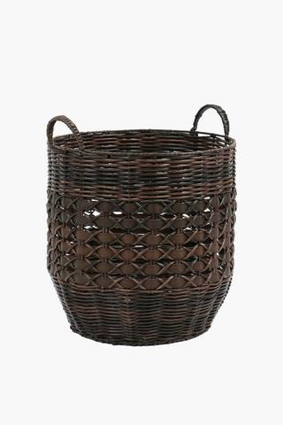Natural Woven Basket, Large 38cm Round