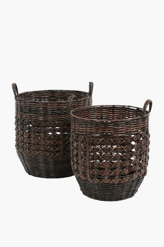 Natural Woven Basket, Large 38cm Round